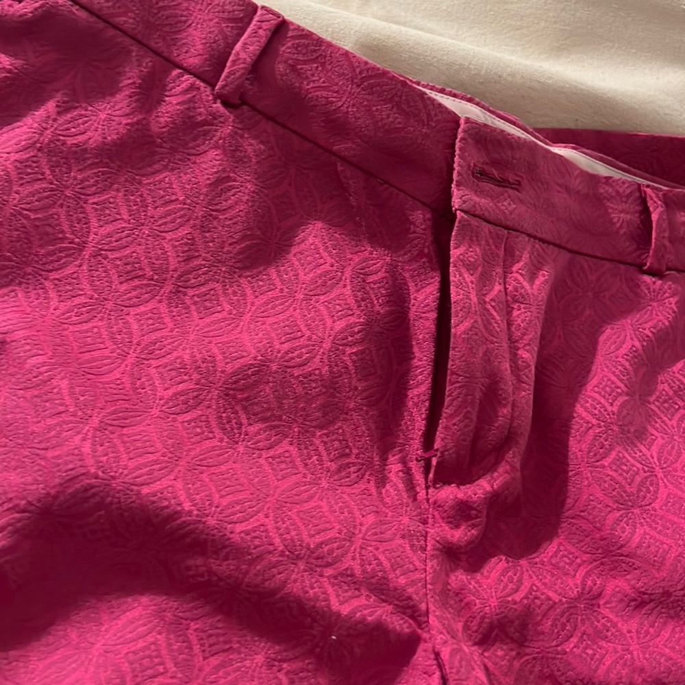 Banana Republic Pink textured pant